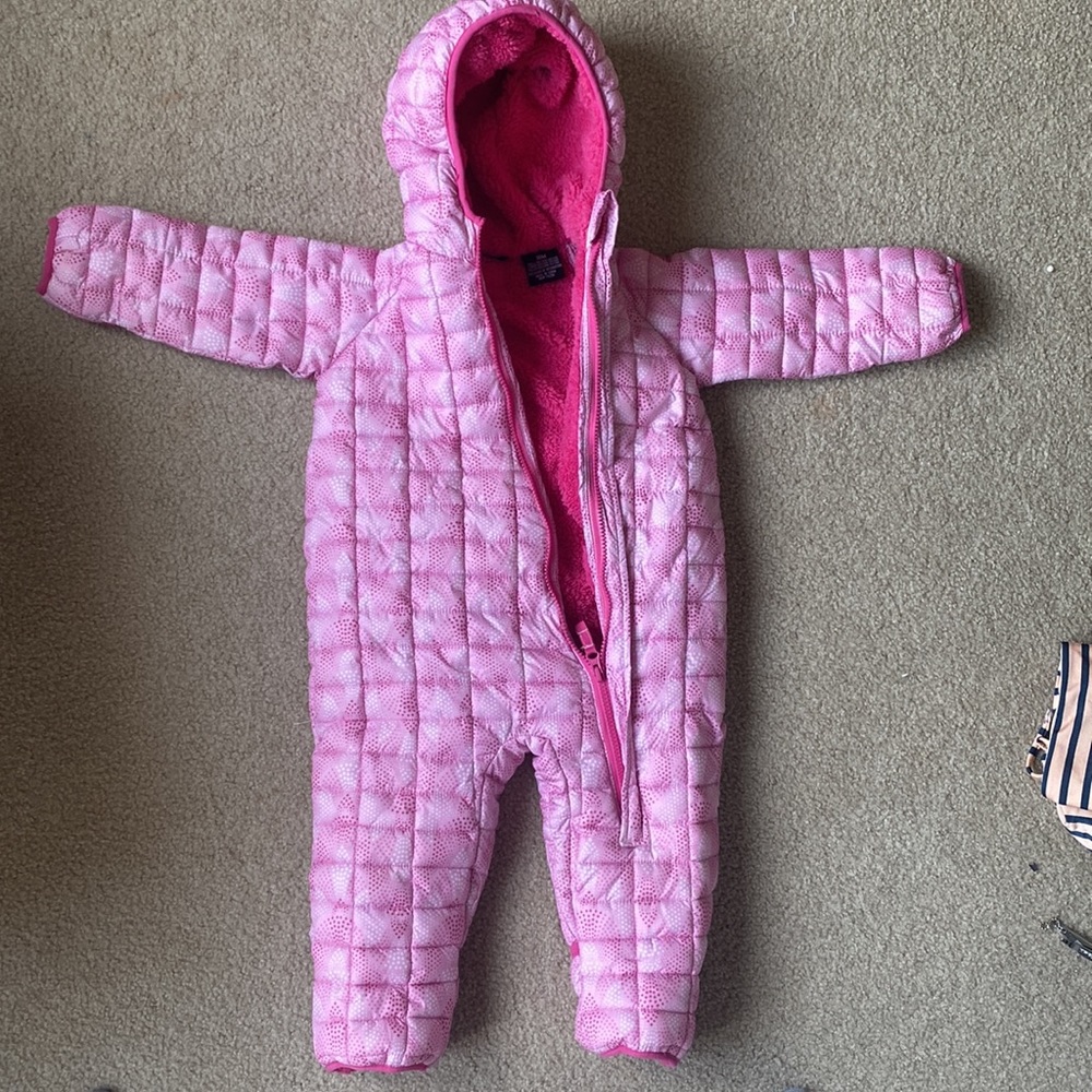 Snowzu pink snowsuit 18 mo
